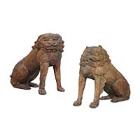 福岡県指定文化財　狛犬像
