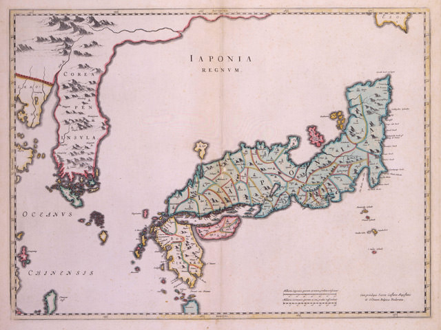 マルティーニ　日本図：歴史資料　１枚