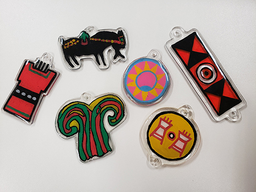 装飾古墳の文様でかわいいアクセサリーを作ってみよう!