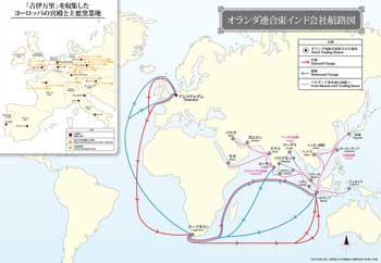 オランダ連合東インド会社航路図