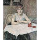 アンリ・ド・トゥルーズ＝ロートレック《テーブルの若い女（白粉）》