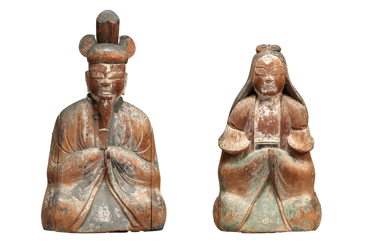 男神坐像・ 女神坐像
