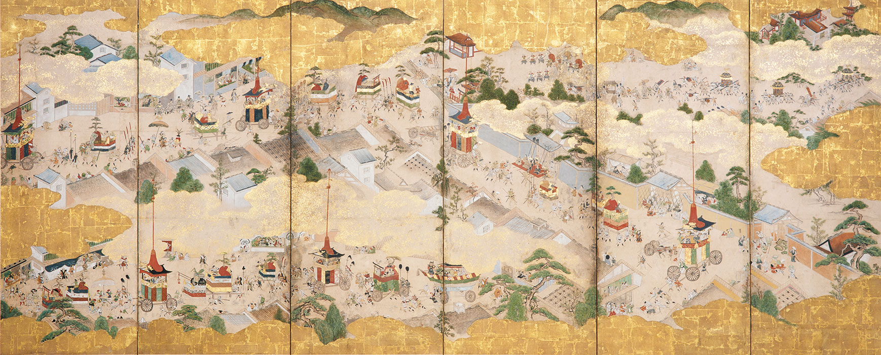 祇園祭礼図屏風