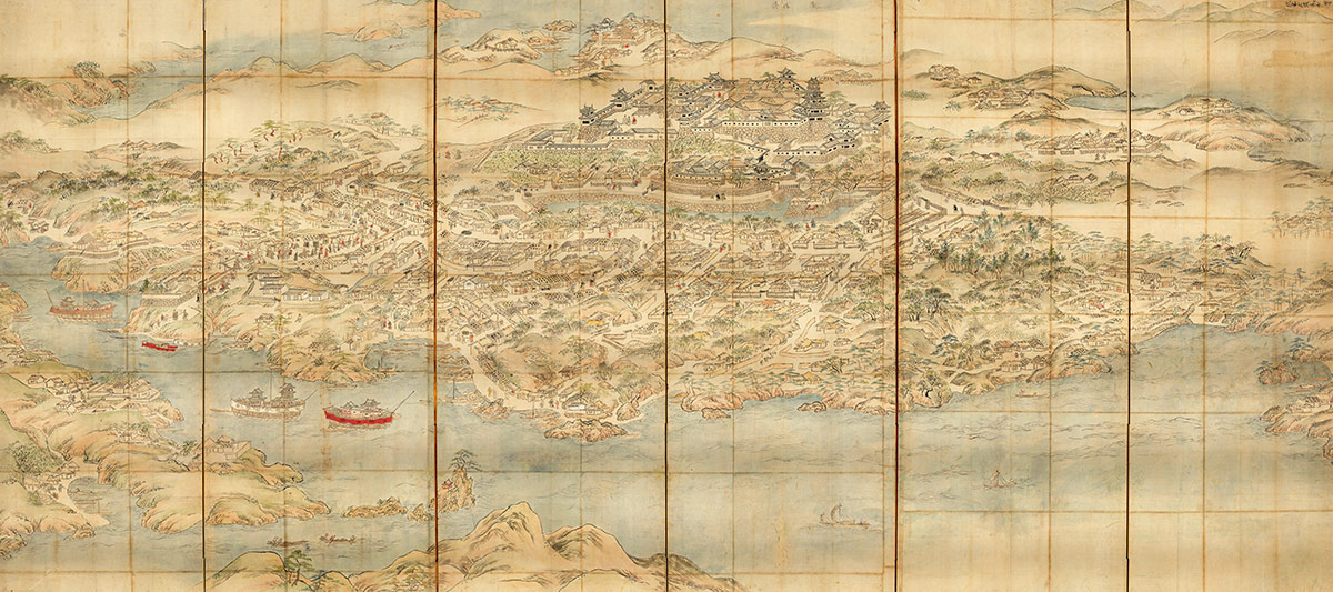 肥前名護屋城図屛風