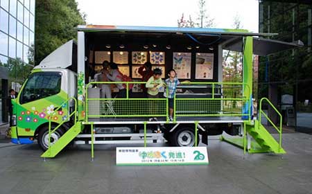 移動博物館車「ゆめはく」