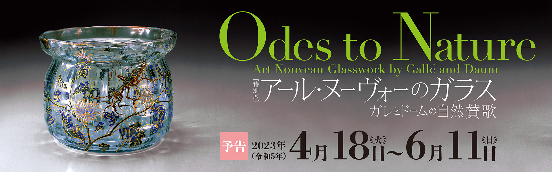 アール・ヌーヴォーのガラス - ガレとドームの自然賛歌 -