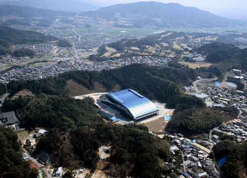 九州国立博物館施工航空写真