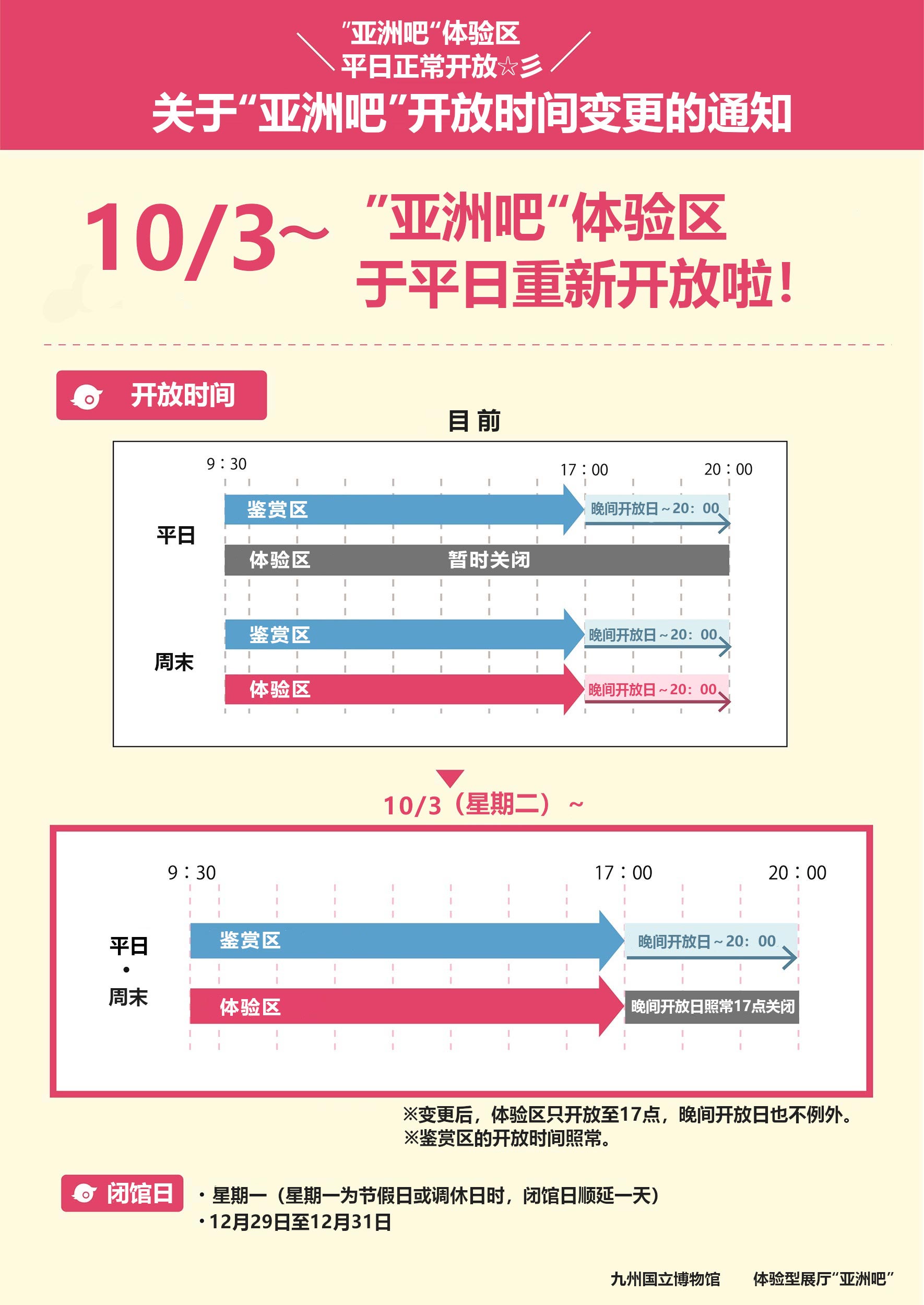 体験型展示室「あじっぱ」が平日も体験できるようになります！