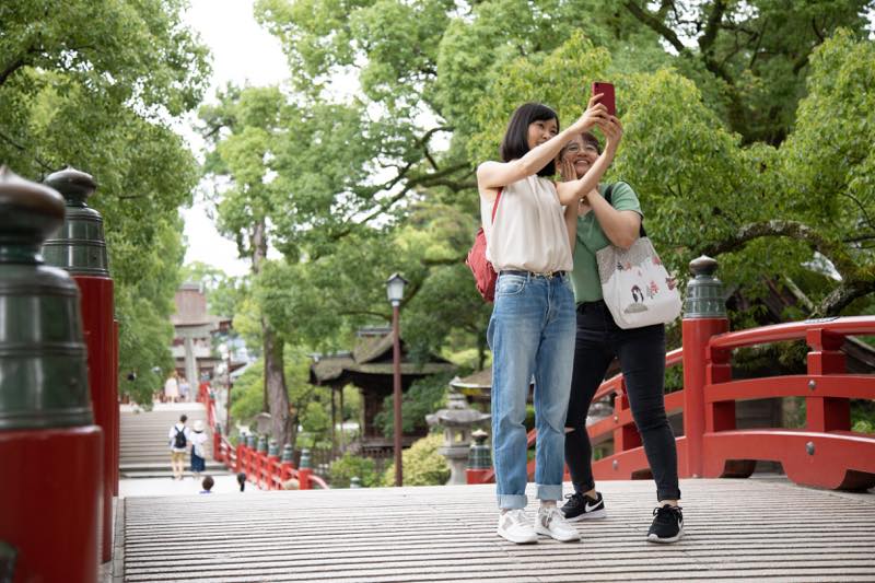 天満宮から九博への道のり