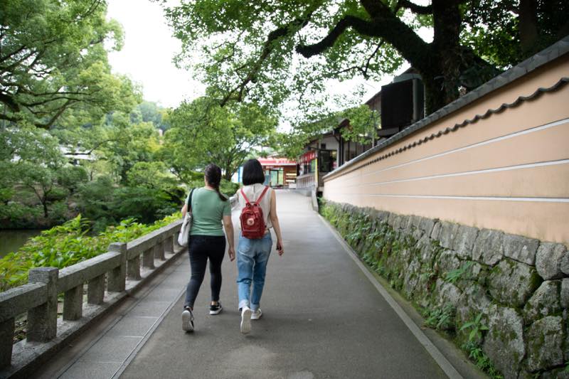 天満宮から九博への道のり